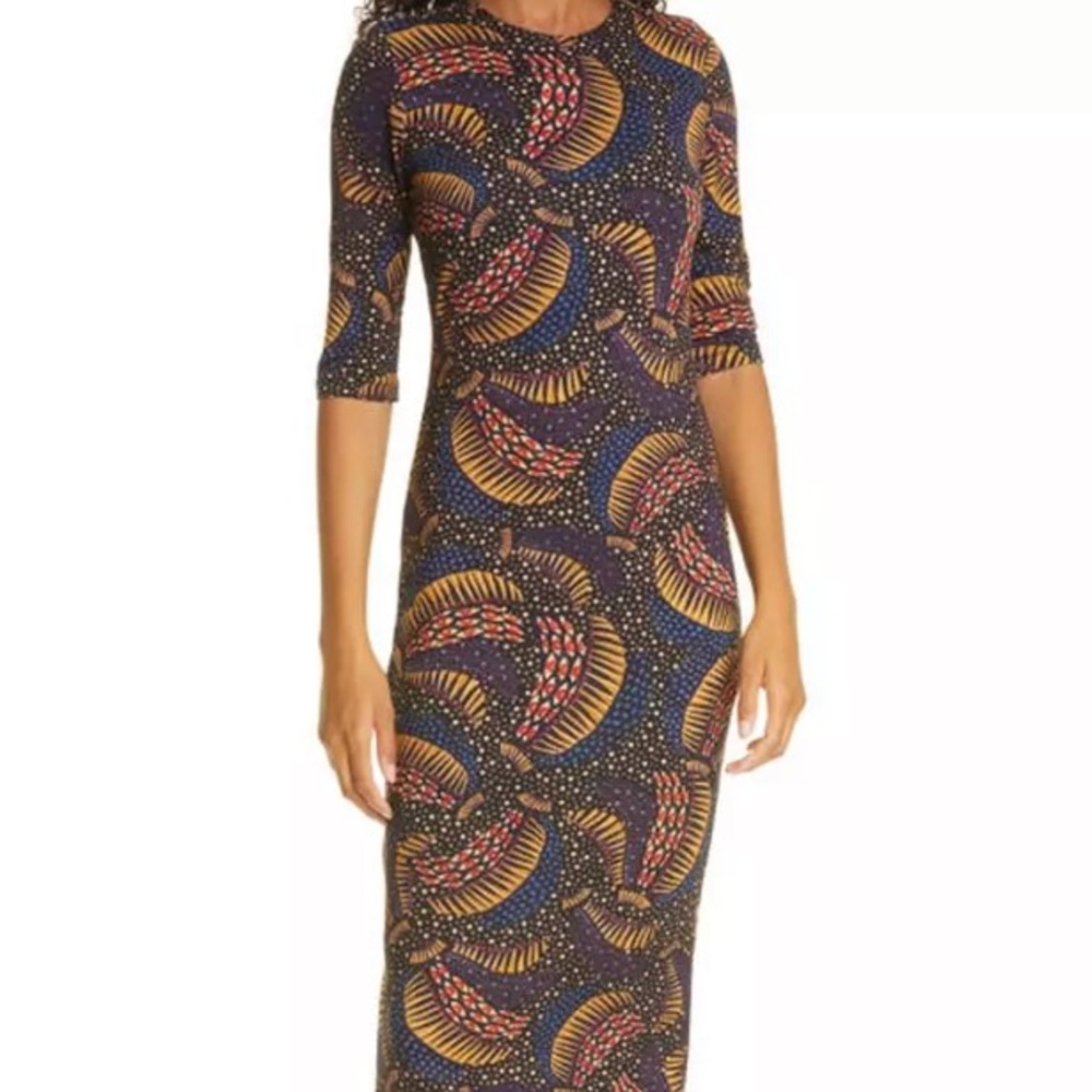 Farm Rio Multicolor Wild Banana Jersey Dress size XL